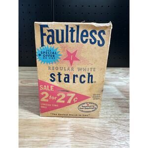 Vintage Faultless Regular White Starch Opened